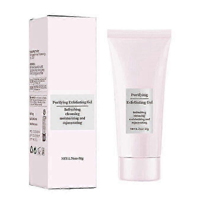 2025 Purifying Exfoliating Gel, Facial Exfoliator Cleanser, Exfoliating Face Scrub, Gentle Exfoliating Gel Scrub for Face, Cleans Dirt & Oil, Refreshi