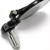 Black Foldable 3" Round 7/8" Handle Bar End Side Mirrors for Harley Davidson Kawasaki Suzuki Yamaha Cruiser Dirt Bike Scooter ATV