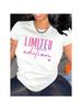 Wounisex's Fashion Limited Edition Crew Neck T-Shirt Medium Stretch Short Sleeves Suitable For All Seasons Graphic T Shirts Y2K Top