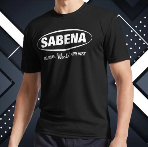 Men s and Women s T-shirts Sabena Belgian World Airlines M