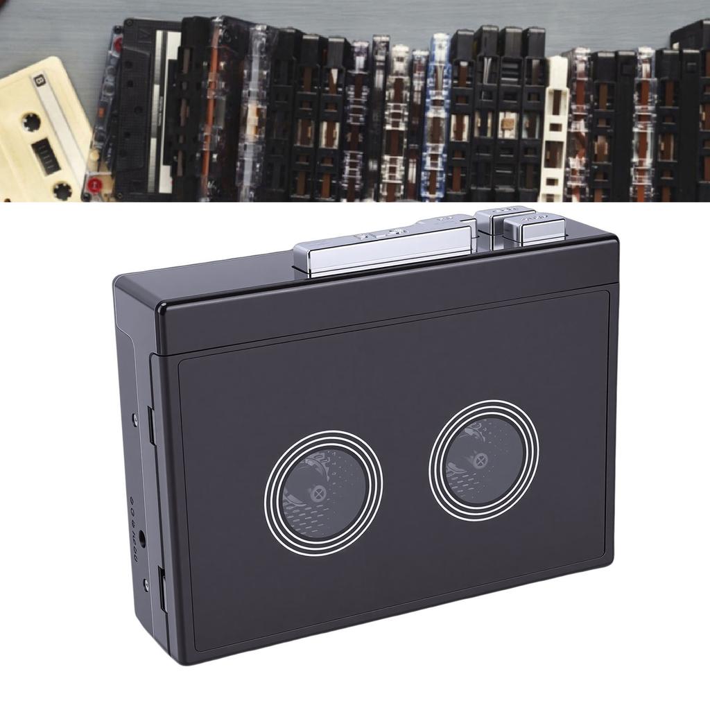 Cassette Tape Player with Earphones 3.5mm     Battery Operated USB Powered Cassette To MP3 Converter Support USB Flash Drives USB Card Readers