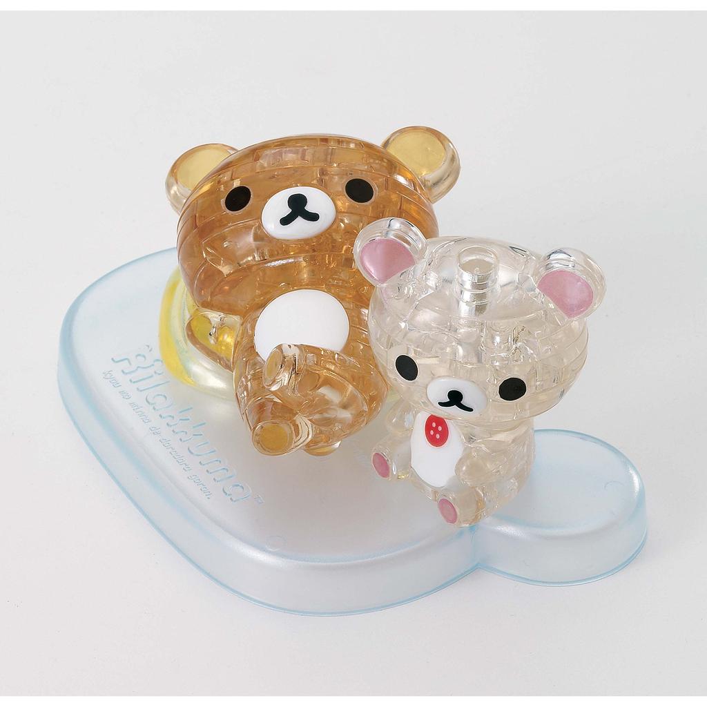 39-elementowa kryształowa układanka Rilakkuma & Korilakkuma | Urocze trójwymiarowe puzzle dla kolekcjonerów