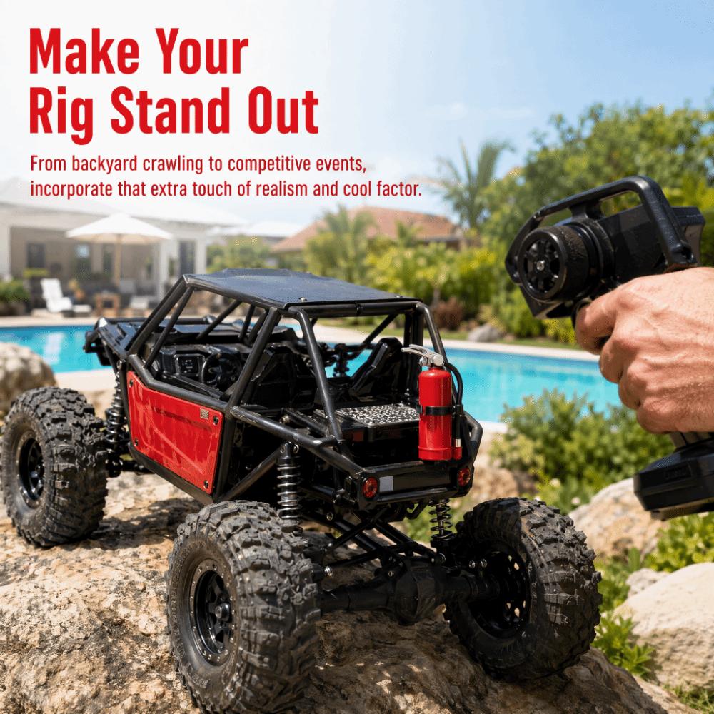 2Set Plastic RC Decorative Fire Extinguisher for TRX4/SCX10/D90 RC Cars For RC Rock Crawler