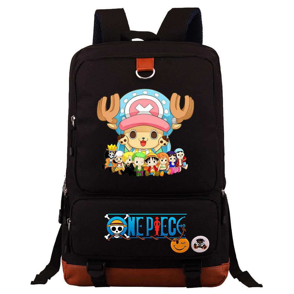 Anime/cartoon One Piece Luffy printed backpack