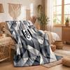 Fulham Football Print Flannel Blanket Soft Warm Sofa Bed Throw Blanket For Home Office Bedroom