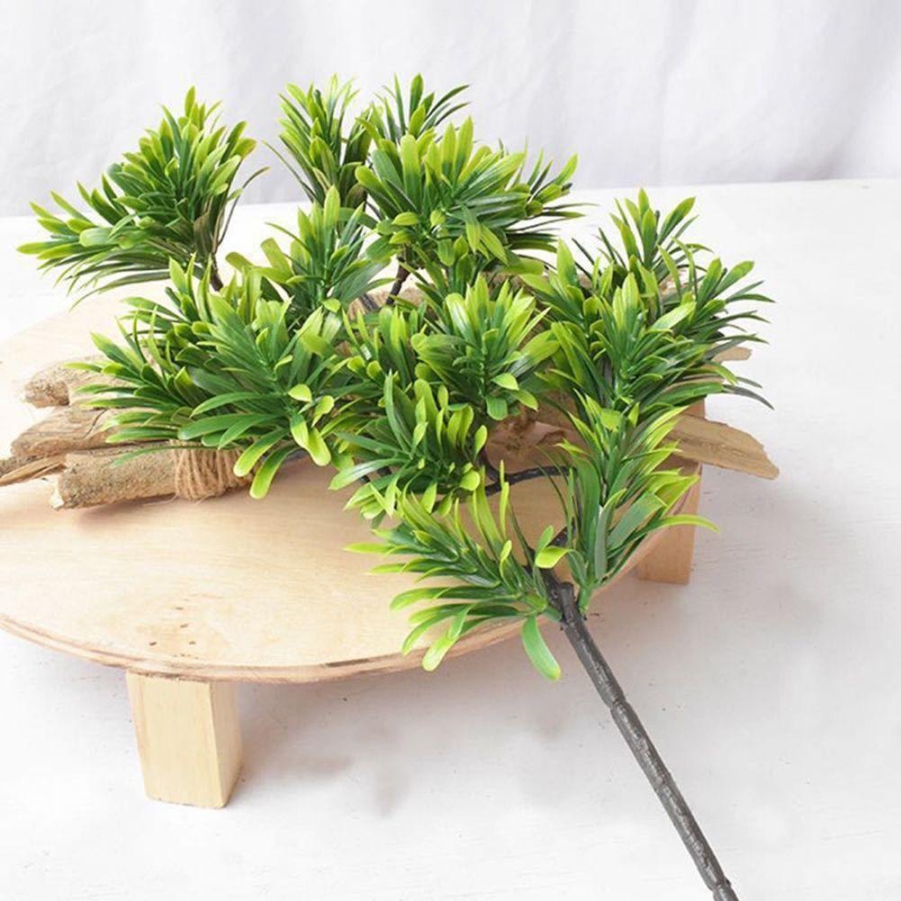 Artificial Pine Fake Green Plant Simulation Potted-Tree Bonsai 45 Cm Plastics Home/Office Decor Wedding Party Decoration