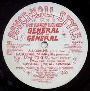 

LP Record VARIOUS - General For All General JJ161 Hit Bound 1984 US Reggae, Ska & Dub Used
