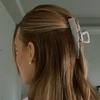Oblong Silver Hair Claw Clip. MLH2601