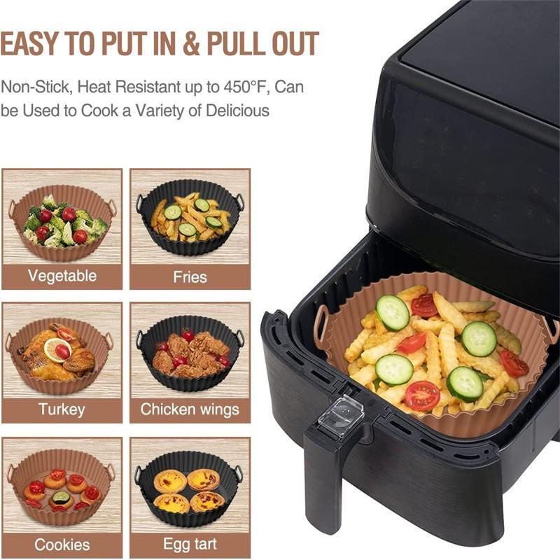 Fryer Silicone Pot  Fryers Oven Accessories Replacement For Paper Liners