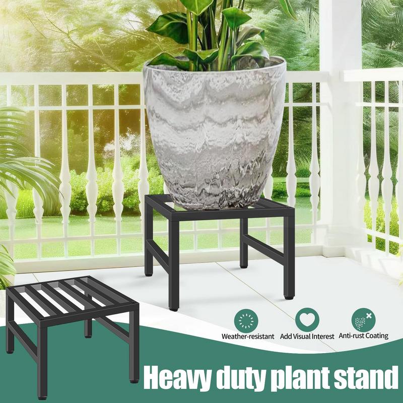 Flower Pot Stand Metal Plants Display Decoration Heavy Duty Stands Planter Holder Flower Pot Stable Display Rack With Non-slip