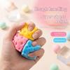 3.5Cm Cute Cheese Block Stress Relief Toy Soft Tpr Squeeze Fidget Toy Stretchable Slow Rebound Sensory Squishy Ball