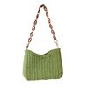 Straw Woven Shoulder Bag For Women Small Summer Beach Travel Crossbody Handbag Classical Satchel Purse