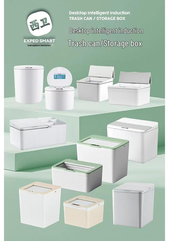 16L Smart Sensor Trash Can with Automatic Lid for Kitchen, Living Room, Bedroom, or Bathroom