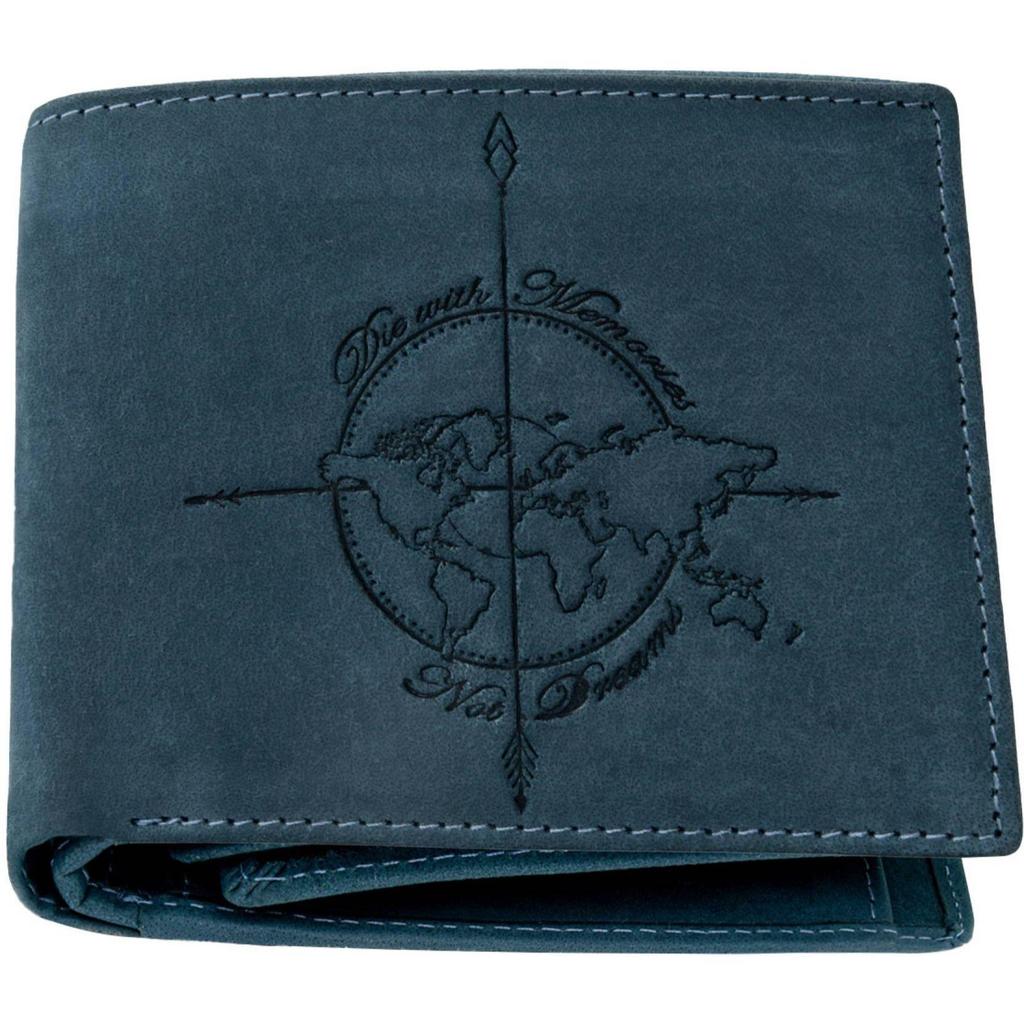 Herren Casual Echtleder RFID Geldbörse - Normale Größe  (6 Kartenfächer) Herren Geldbörse