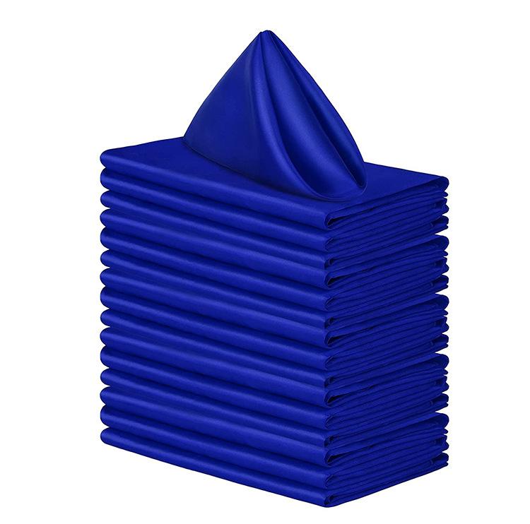 24pcs 30*30cm Kerchief Dinner Party Hotel Satin Table Napkins Romantic Wedding Decoration Washable Restaurant Supplies Cloth