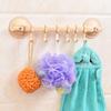 Bathroom 6 Hooks Hanger Rack Wall-mounted Kitchen Cupboard Cooking Tool Storage Shelf Clothes Towel Organizer Gabgets Holder