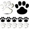 YUWENW Paw Stickers, Set of 12, 3D, Car, Motorcycle, Cat, Dress Up, Dog, Cute,