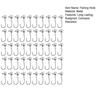 50Pcs Fishing Hooks Rustproof Corrosion Resistant Freshwater Saltwater Sharp Crank Hooks Fishing Accessories