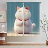 Prayer Cat Curtains Ready Curtains Cheap Things With Free Shipping for Home Curtain Living Room Decoration Curls Blackout Blind