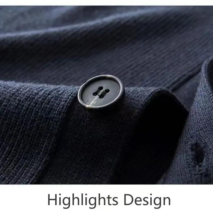 Suur kootud kampsun, meeste kardiganvest, sügis- ja talve pluss suuruses lihtne paks kampsun