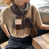 Korean Style Winter Plaid Warm Scarf