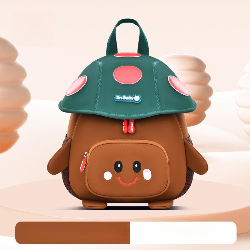 New Kindergarten Backpack for Boys Cute Mushroom Bag Diving Material Children's Backpack for Girls Mini Small Backpack