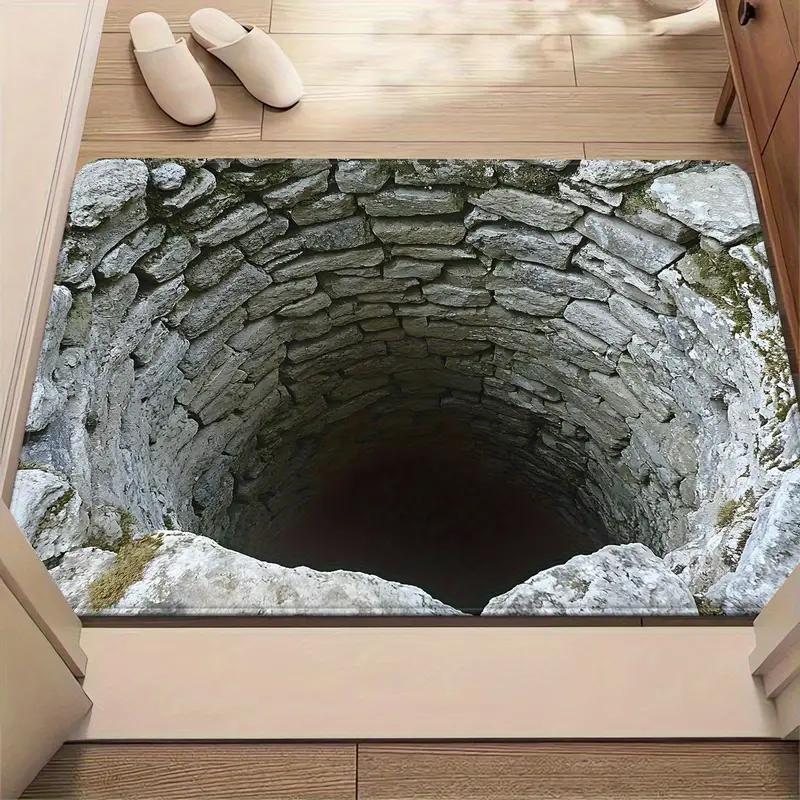 American Clown Crystal Velvet Floor Mat Bathroom Absorbent Non-slip Foot Mat Shower Room Drying Mat Porch Dirt-resistant Door Mat