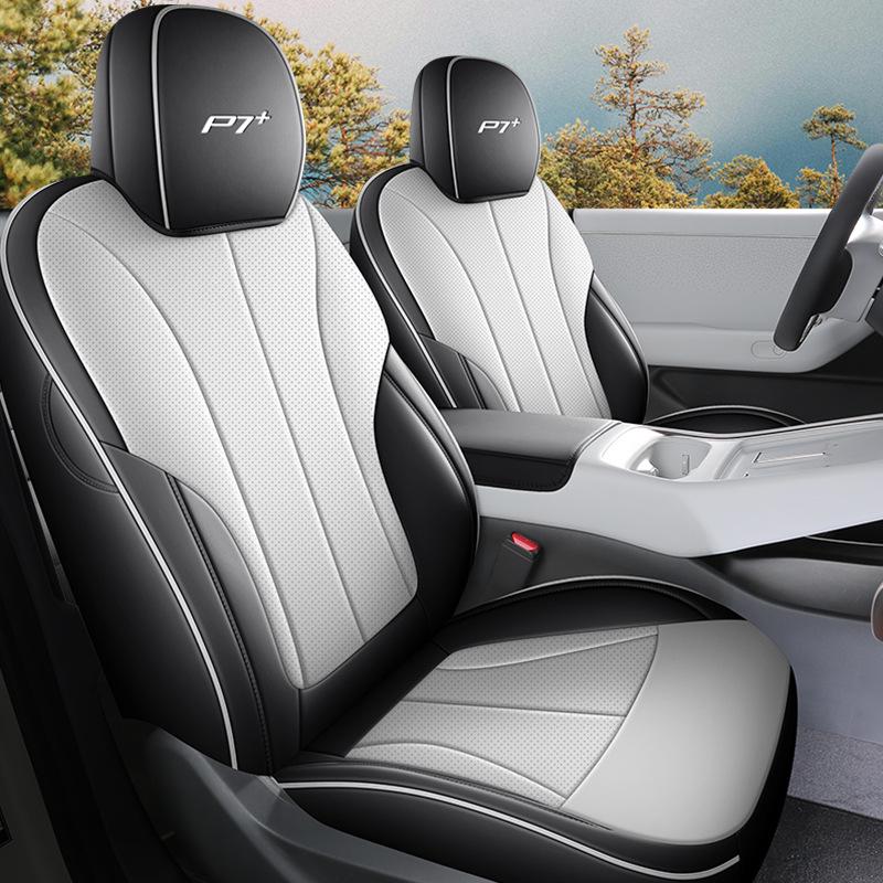 XPeng P7+ Seat Cushions & Covers: Fits Five Seats, All-Season. Half Rear Coverage