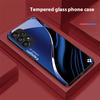Tiefblaue Mode Für Samsung Galaxy S 8 9 10 20 Plus 21 FE 22 23 24 Ultra S7 Edge Schwarz Gehärtetes Glas Handyhülle Hartschale