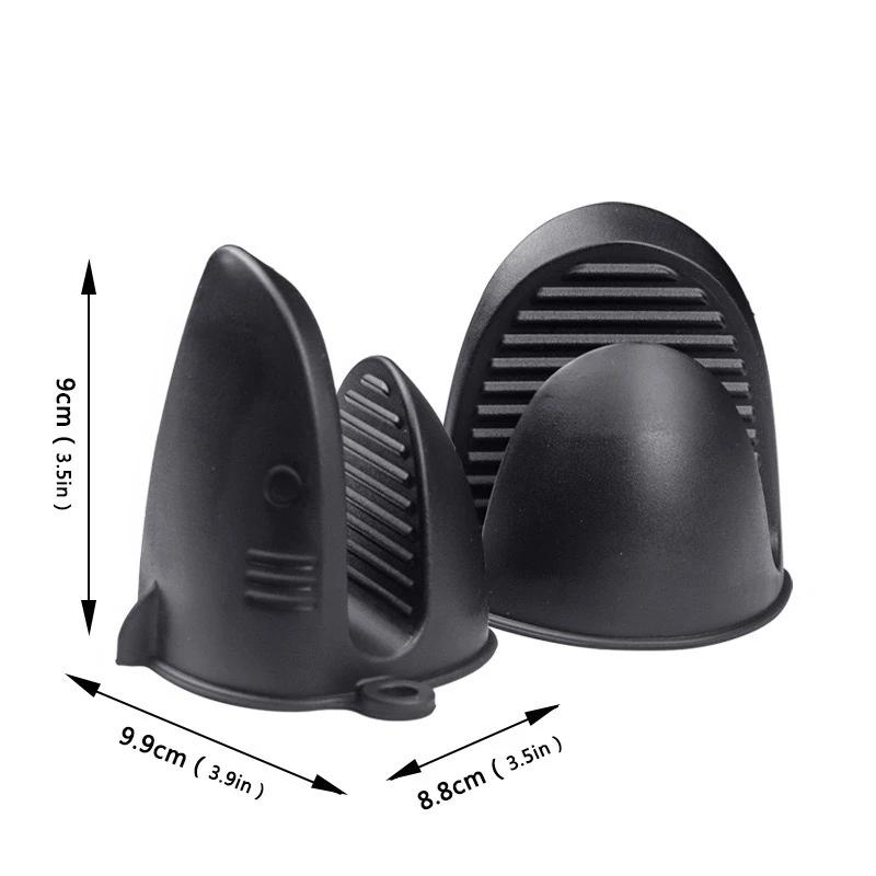 Shark Shaped Silicone Insulated Glove Anti Slip Thickened Scalding Device Silicone Oven Mitts Heat Resistant Cooking Pinch Grips
