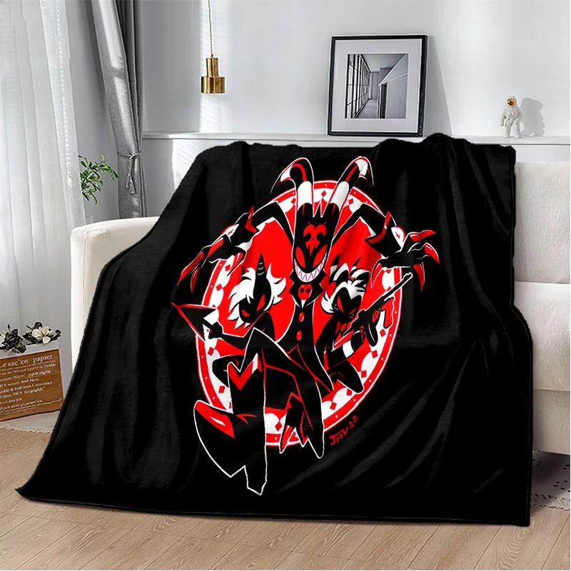Helluva Boss Blitzo Adult Animation Soft Plush Blanket,Flannel Blanket Throw Blanket for Living Room Bedroom Bed Sofa Picnic Kid