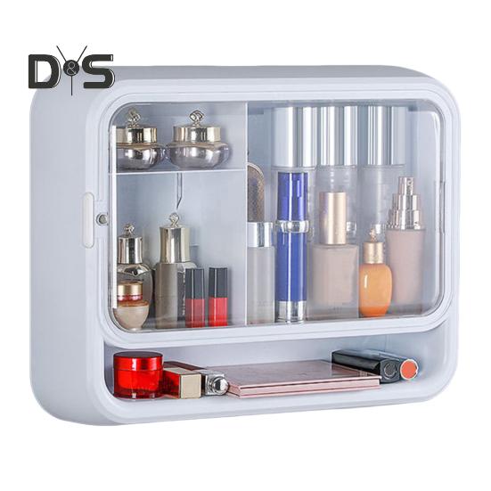 

Настенный органайзер для косметики, витрина для макияжа, прочный, несущий большую нагрузку ящик для хранения в ванной комнате белый