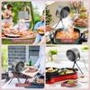 1200Pa Kitchen BBQ Hot Pot Smoke Exhaust Device Strong suction Portable Range Hood Household Small Desktop Exhaust Fan