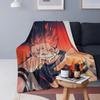 Sukuna Ryomen - Jujutsu Kaisen Deken Zacht Warm Flanellen Plaid Sprei voor Bed Woonkamer Picknick Reizen Huis Bank