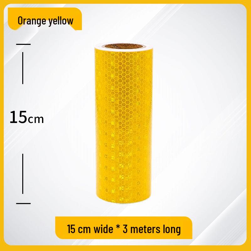 Night Safety Anti-Collision Reflective Strips - Traffic Warning Stickers with Microprismatic Film