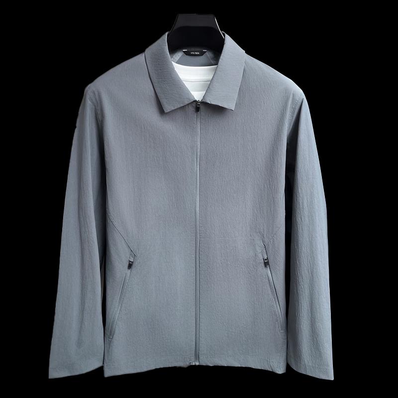 ROMON Men's Casual Quick-Dry Lapel Jacket