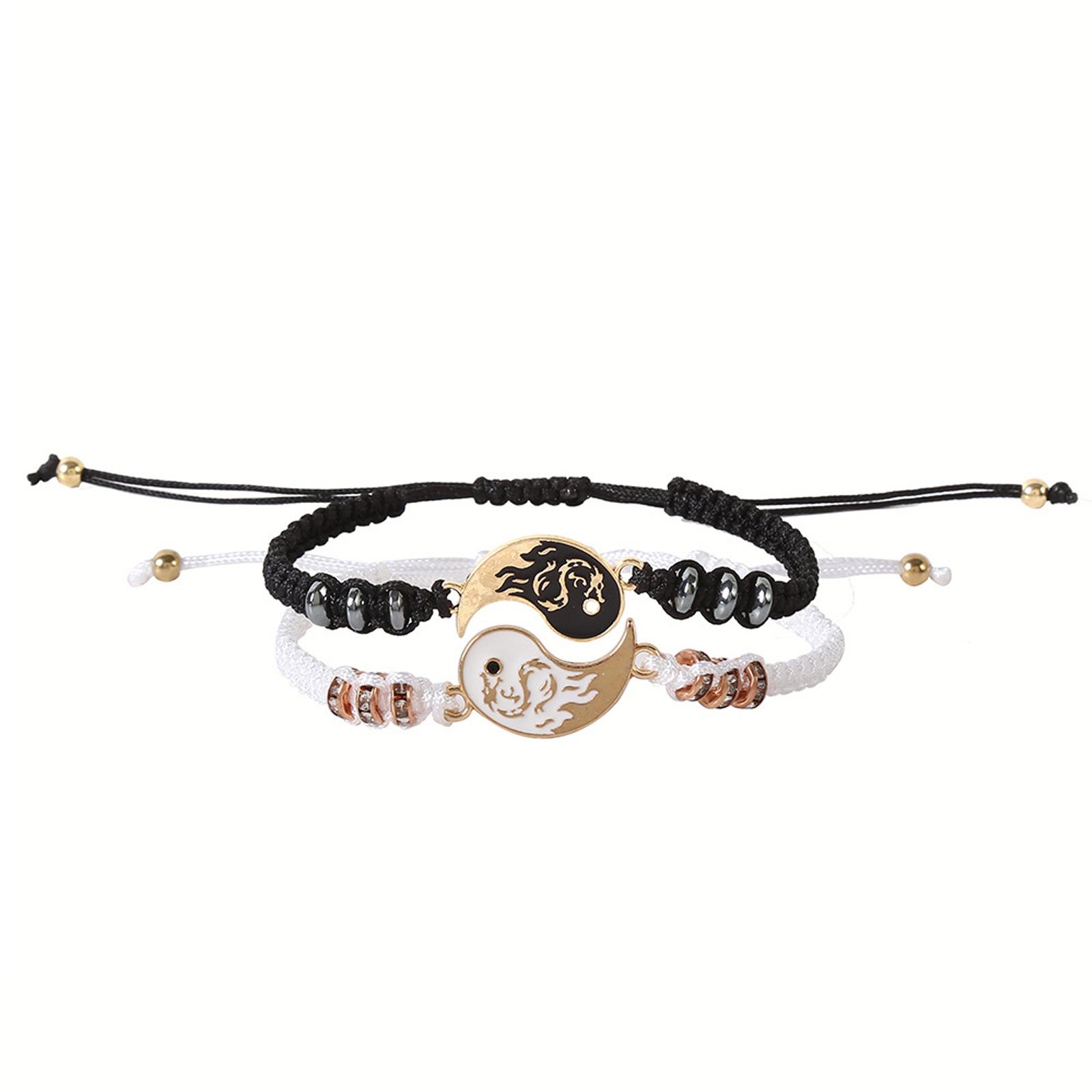 

Long Taiji Couple Weaving Bracelet Bagua Friends Friendship Hand Rope one size