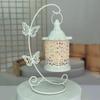 1pc European-Style Iron Hollow Butterfly Holder Decorative Crafts for Ramadan Eid Al-Fitr And Eid Al-Adha Christmas Decorations Halloween Decorations