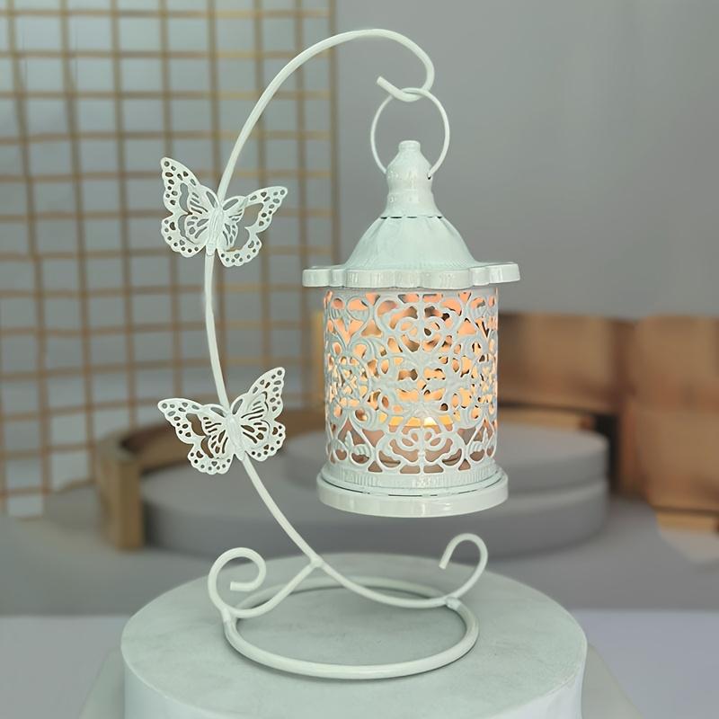 1pc European-Style Iron Hollow Butterfly Holder Decorative Crafts for Ramadan Eid Al-Fitr And Eid Al-Adha Christmas Decorations Halloween Decorations