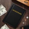 420-grid Coin Book Leather Cover Wear-resistant Anti-fouling for Collecting Coins Stickers Stamps Commemorative Coin Badges