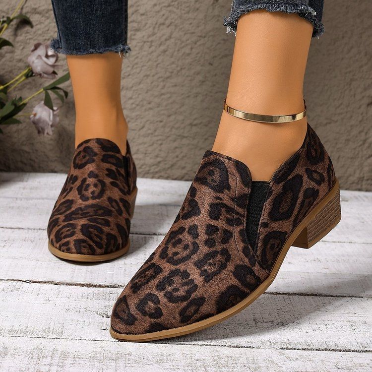 2025 New Popular Elements, Versatile Styles, Beautiful Elastic Band Middle Heel (3-5cm) Suede Sheet