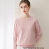 Pure Cashmere Women's Loose Round Neck Pullover Sweater for Autumn and Winter