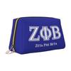 Zeta Phi Beta 1920 Print Leather Makeup Bag Women Large Travel Toiletry Pouch Cosmetic Bags Portable Storage Bag Gifts
