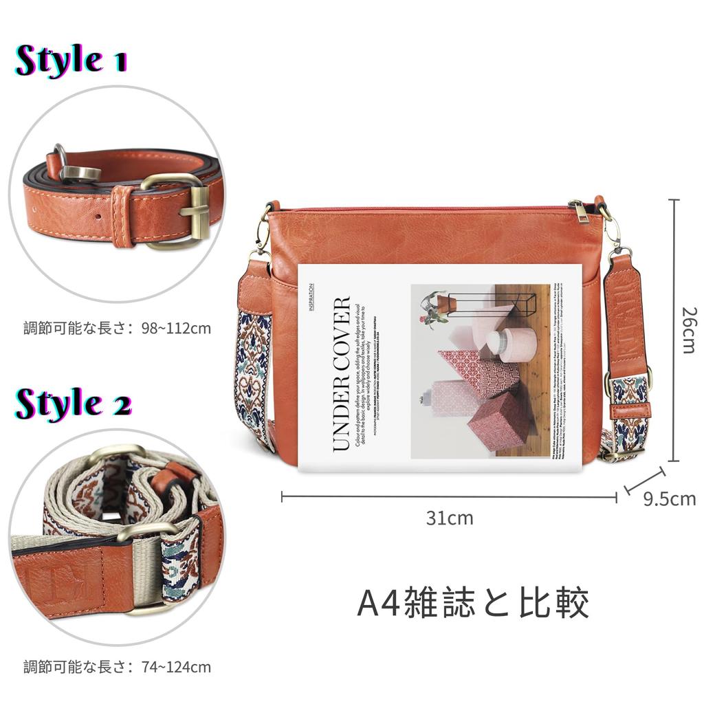 I T A T Upgraded Version Shoulder Bag for Crossbody Shoulder Tote Large for Commuting To Adjustable Comes with Key Ring and Makeup Pouch [K U] Women,