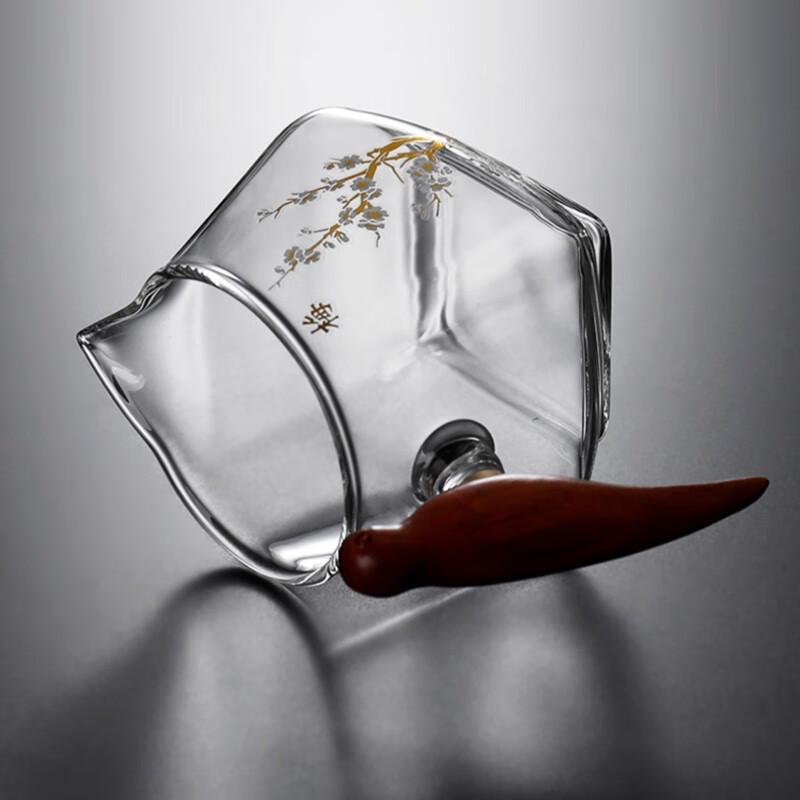 Shangqi Borosilicate Glass Tea Sharing Pitcher with Wooden Handle