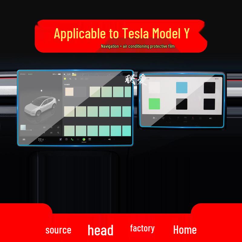 Tesla Navigatie Gehard Glas Film voor Model 3/Y Centrale Bedieningsscherm - 25 Modellen Compatibel