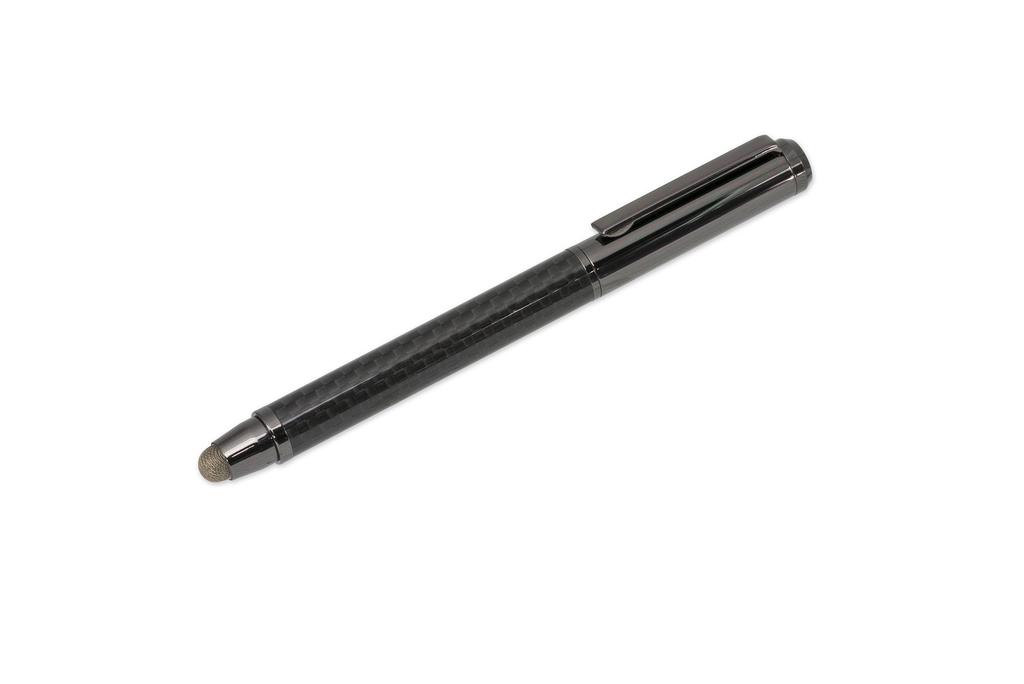 Deff Real carbon touch pen and ballpoint pen Black body carbon/black