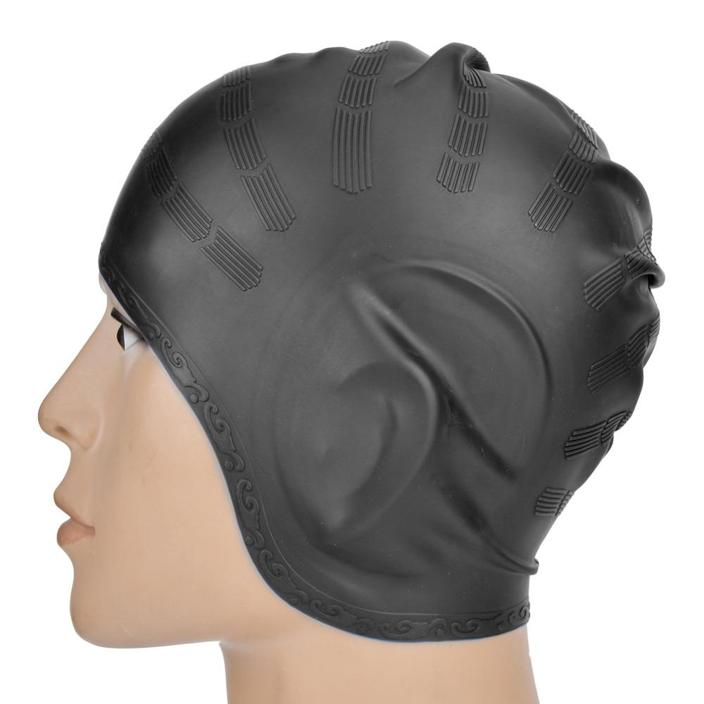 Silicone Material Swimming Pool Cap Comfortable Fit Sports Swim Hat  Swimming Pool