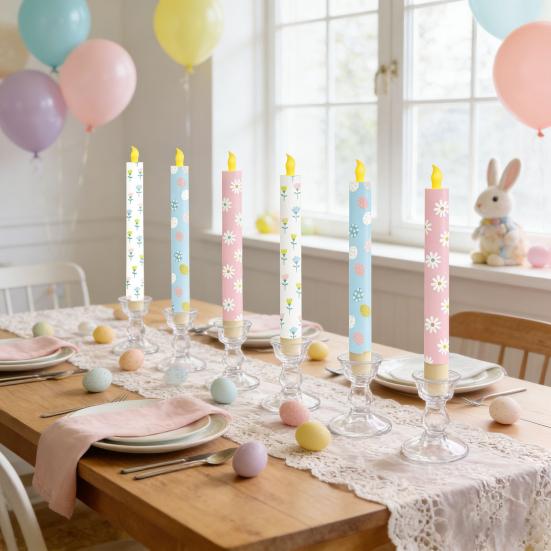 Electronic Candle Light Flameless LED Candles Battery Operated Safe Fire-Free Decorative Lights for Bedroom Living Room Wedding Party Home Decor