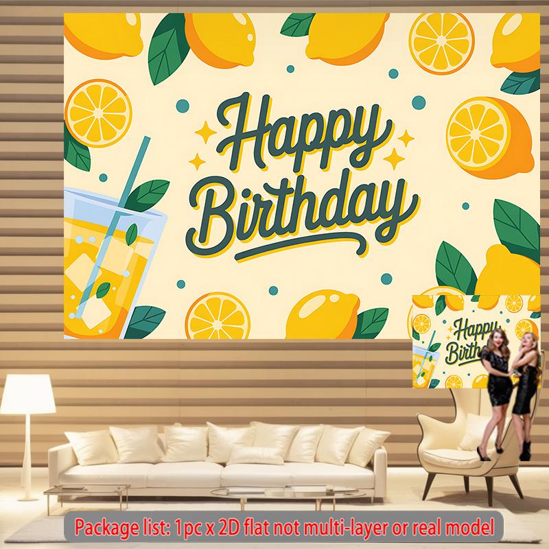 Party-Hintergrund Flache Limonade Foto-Hintergrund Dekoration Haustür Dekoration